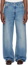 Jacquemus Blue Polyester Jeans Denim In Blue