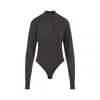 Jacquemus Merino Wool Blend Fitted Bodysuit In Brown