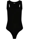 Jacquemus Body Le Body Gros Grain In Black