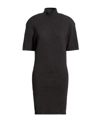 Jacquemus Bodycon Knit Dress In Black