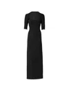 Jacquemus Bolero Stretch-jersey Midi Dress In Black