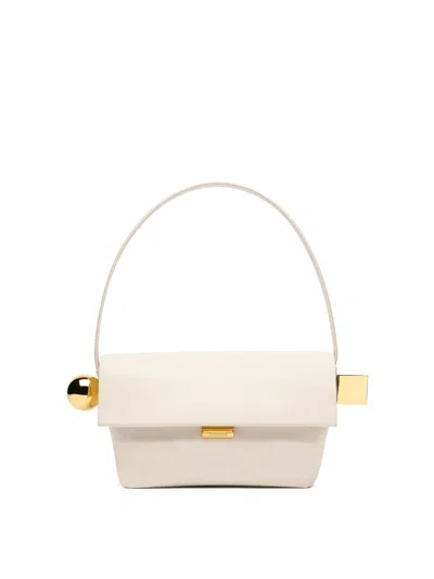 Jacquemus Folded Shoulder Bag In White