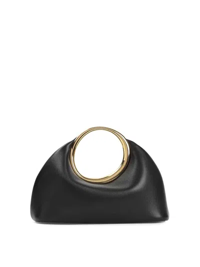 Jacquemus The Calino Small Leather Clutch In Black