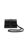 Jacquemus Le Porte Bambino Mini Flap Airpods Case In Black