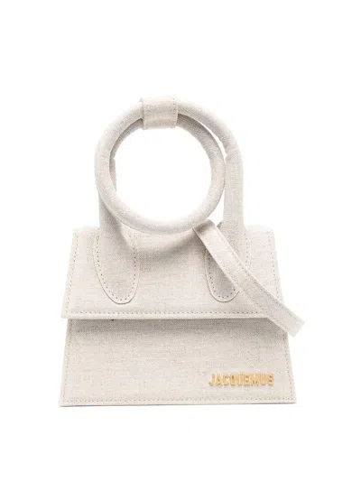 Jacquemus Le Chiquito Noeud Handbag In Grey