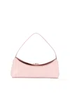 Jacquemus Le Calisso Pink Shoulder Bag With Engraved Snap Button In Leather In Pink
