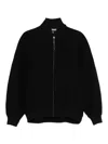 Jacquemus Bomber Le Blouson Pilu Negra Zip In Black