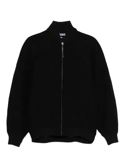 JACQUEMUS JACQUEMUS BOMBER LE BLOUSON PILU NEGRA ZIP