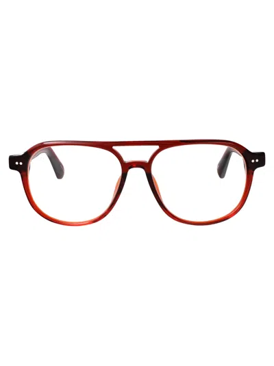 Jacquemus Bordeaux/ Silver/ Optical Acetate Glasses In Burgundy