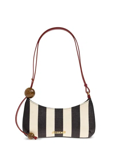 Jacquemus Borsa Le Bisou Perle Donna Natural E Nera In Multi