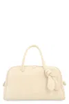 Jacquemus Borsa Le Petit Turismo In Scamosciato Leather In Neutral