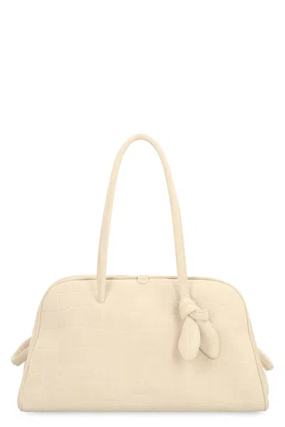 Jacquemus Borsa Le Turismo In Suede Leather In White