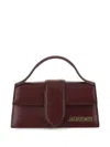 Jacquemus Glossy Leather Structured Shoulder Bag With Adjustable Strap In Pink