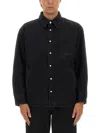 Jacquemus La Chemise Boulanger Quilted Denim Jacket In Black