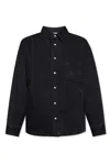 Jacquemus La Chemise Boulanger Quilted Denim Jacket In Black