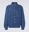 Jacquemus La Chemise Boulanger Blue Stripe Cotton Shirt In Blue