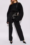 Jacquemus Knitted Oversized Sweater In Black