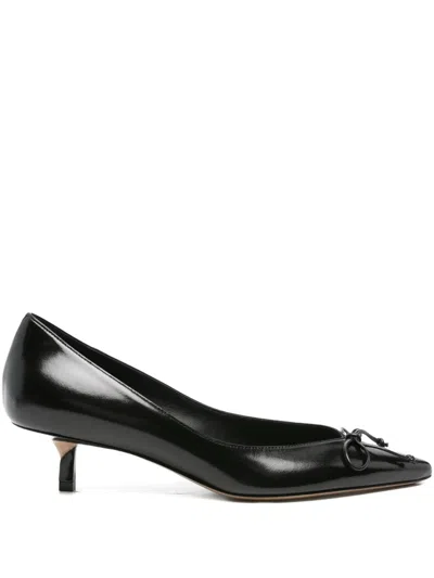 JACQUEMUS BOW-DETAIL KITTEN-HEEL PUMPS