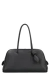 Jacquemus Bowling Bag Leather Tourism In Black