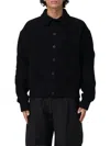 Jacquemus Men Black Jacket With Classic Collar And Dropped Shoulders In Wool Man In Black