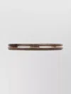 JACQUEMUS BRACELET WOODEN FINISH GOLD ACCENTS