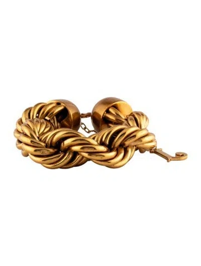 Pre-owned Jacquemus Braided Rope Chain Bracelet, 7" In Multicolor