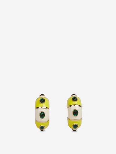 Jacquemus Brilliant Oval Earrings In Neutral