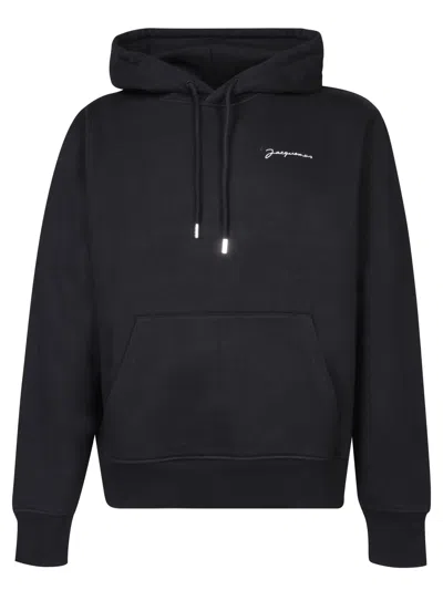 JACQUEMUS BRODE BLACK HOODIE