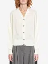Jacquemus Womens Off-white Le Brode Logo-embroidered Knitted Wool Cardigan In Neutral