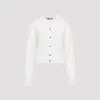 Jacquemus Knit Cardigan With Ribbed Cuffs And V-neckline In White