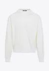 Jacquemus Brode Off White Merino Wool Pullover In White