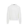 Jacquemus Brode Off White Merino Wool Pullover In White
