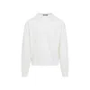 Jacquemus Brode Off White Merino Wool Pullover In White