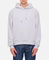 Jacquemus Logo Embroidered Drawstring Hoodie In Grey