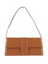 Jacquemus Long Rectangular Shoulder Bag With Adjustable Strap In Brown