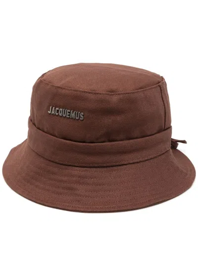 Jacquemus Brown Bonnet Logo Fisherman Hat