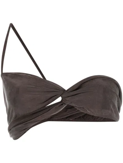 JACQUEMUS BROWN BROWN LE BANDEAU TOP