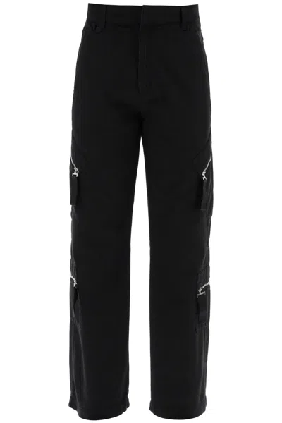 Jacquemus Stright Leg Cargo Pants In Black