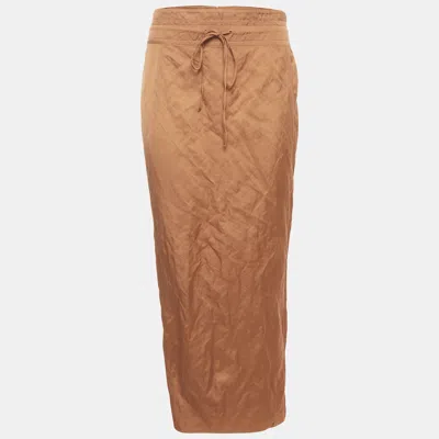 Pre-owned Jacquemus Brown Cotton Blend La Montagne Midi Skirt S