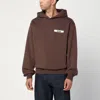 Jacquemus Gros Grain Hooded Sweatshirt In Brown