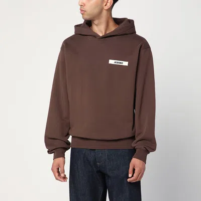 JACQUEMUS JACQUEMUS BROWN COTTON HOODIE