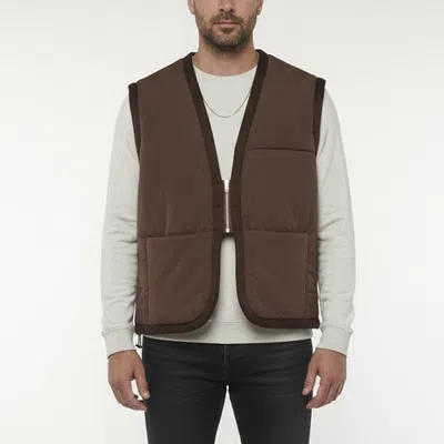 Pre-owned Jacquemus Brown Cotton Le Gilet Pino Padded Vest L