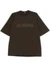 Jacquemus Typo T-shirt In Brown