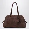 Jacquemus Womens Dark Brown Le Turismo Embossed Leather-suede Shoulder Bag In Brown