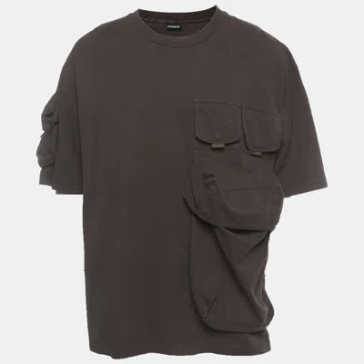 Pre-owned Jacquemus Brown Jersey Oversized Utility T-shirt Xxl