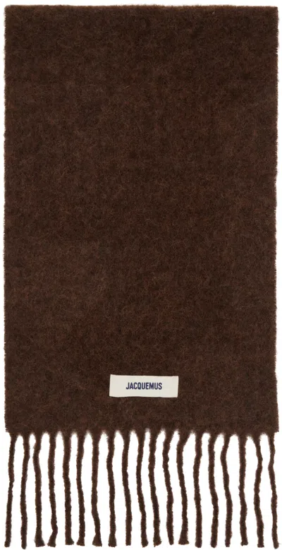 Jacquemus Brown La Casa 'the Carro' Scarf