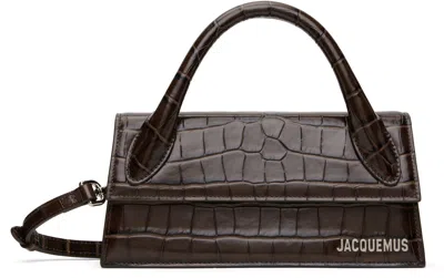 Jacquemus Brown La Croisière 'the Long Chiquito' Bag In 880 Dark Brown