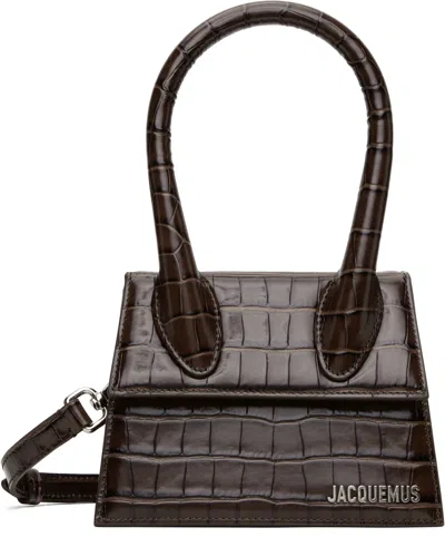 Jacquemus Brown La Croisière 'the Medium Chiquito' Bag In 880 Dark Brown