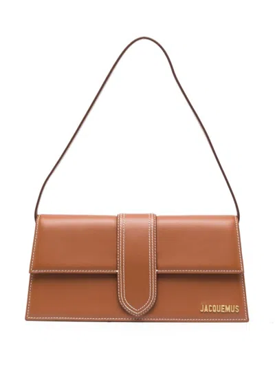 JACQUEMUS BROWN LE BAMBINO SHOULDER BAG