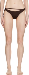 Jacquemus Le Bas De Maillot Barco Bikini Briefs, Bikini Briefs, Brown In 880 Dark Brown